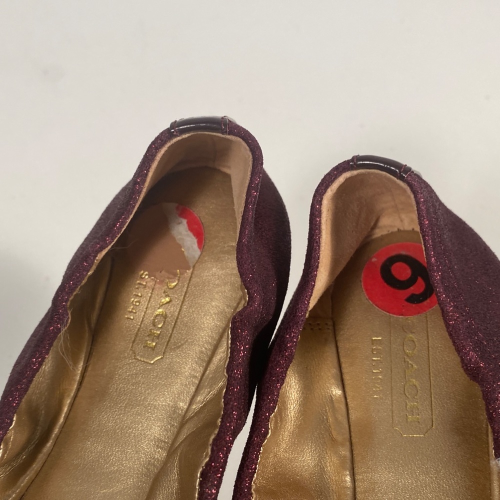 Coach Darsi Ballet Flats Women Size 6 B - Picture 5 of 9
